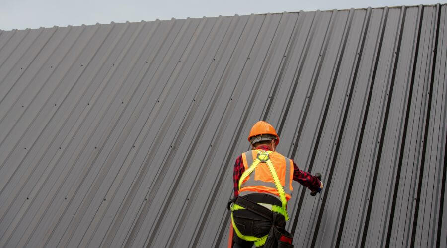 Professional metal roof installation services in Andrews, IN